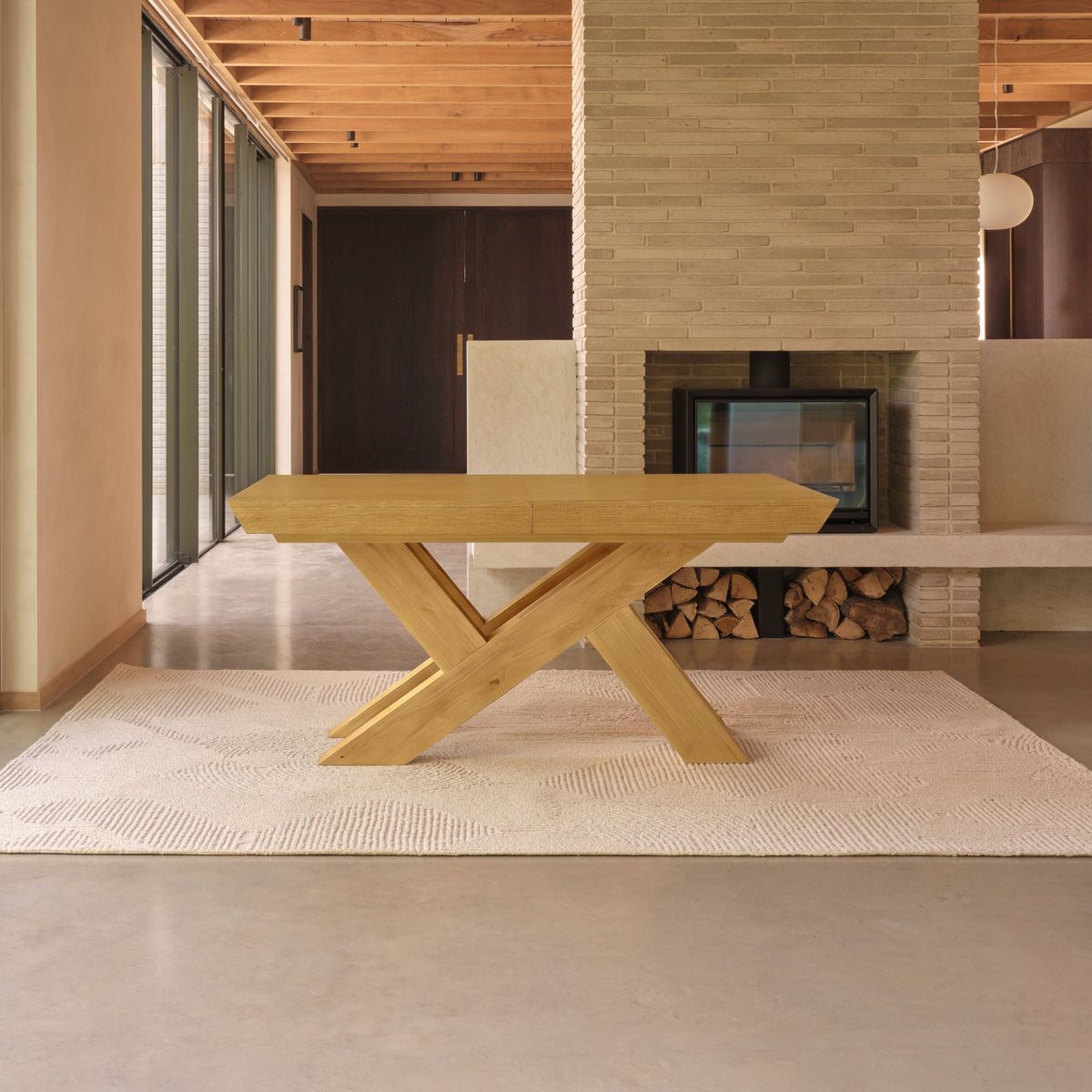 Olivia 160-240cm Pale Oak Dining Table