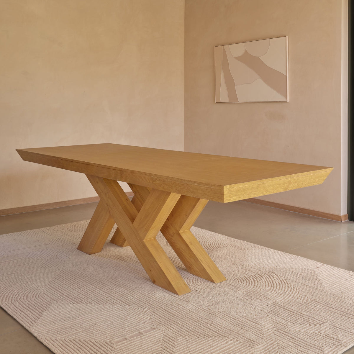 Olivia 160-240cm Pale Oak Dining Table