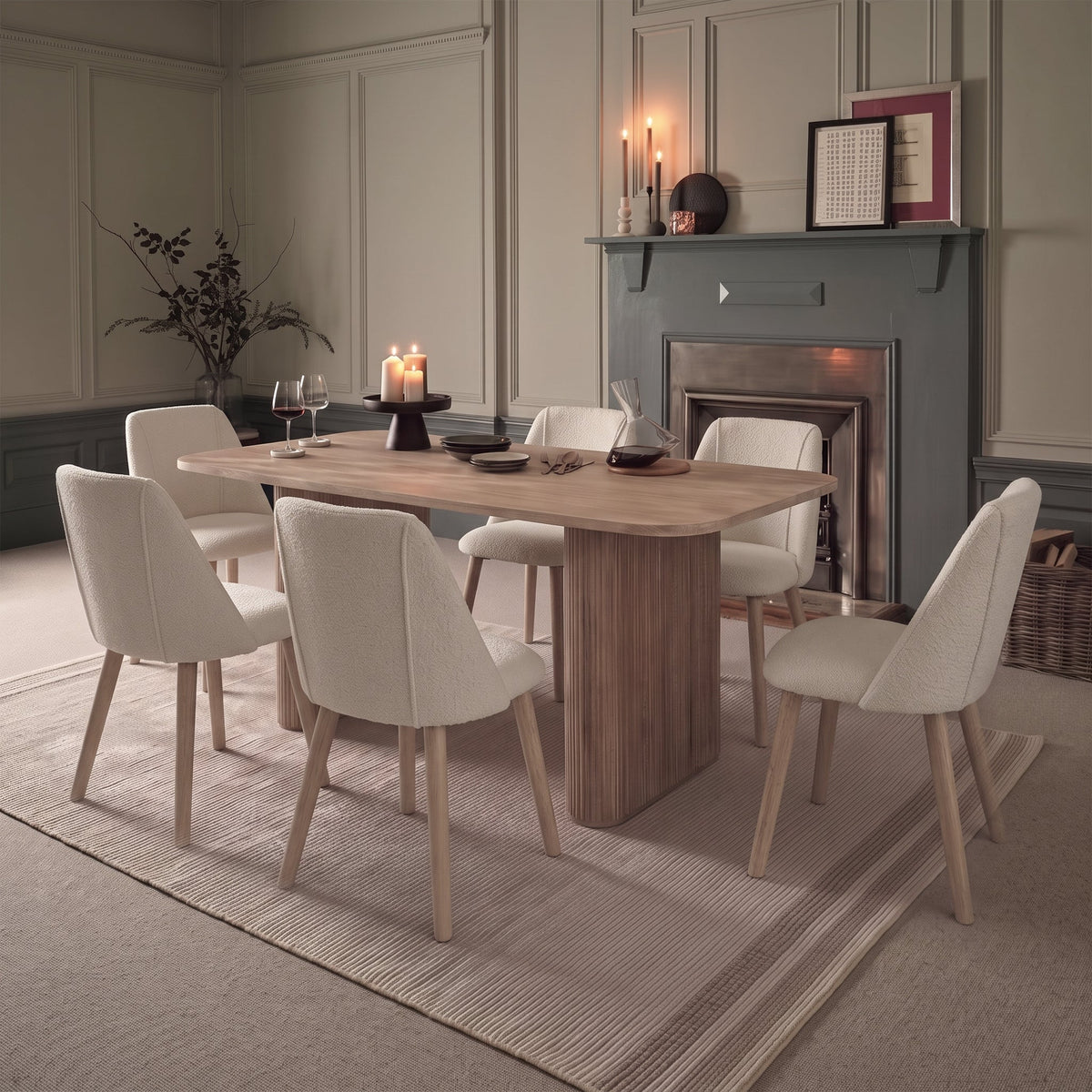 Orla 180cm Limewash Dining Table