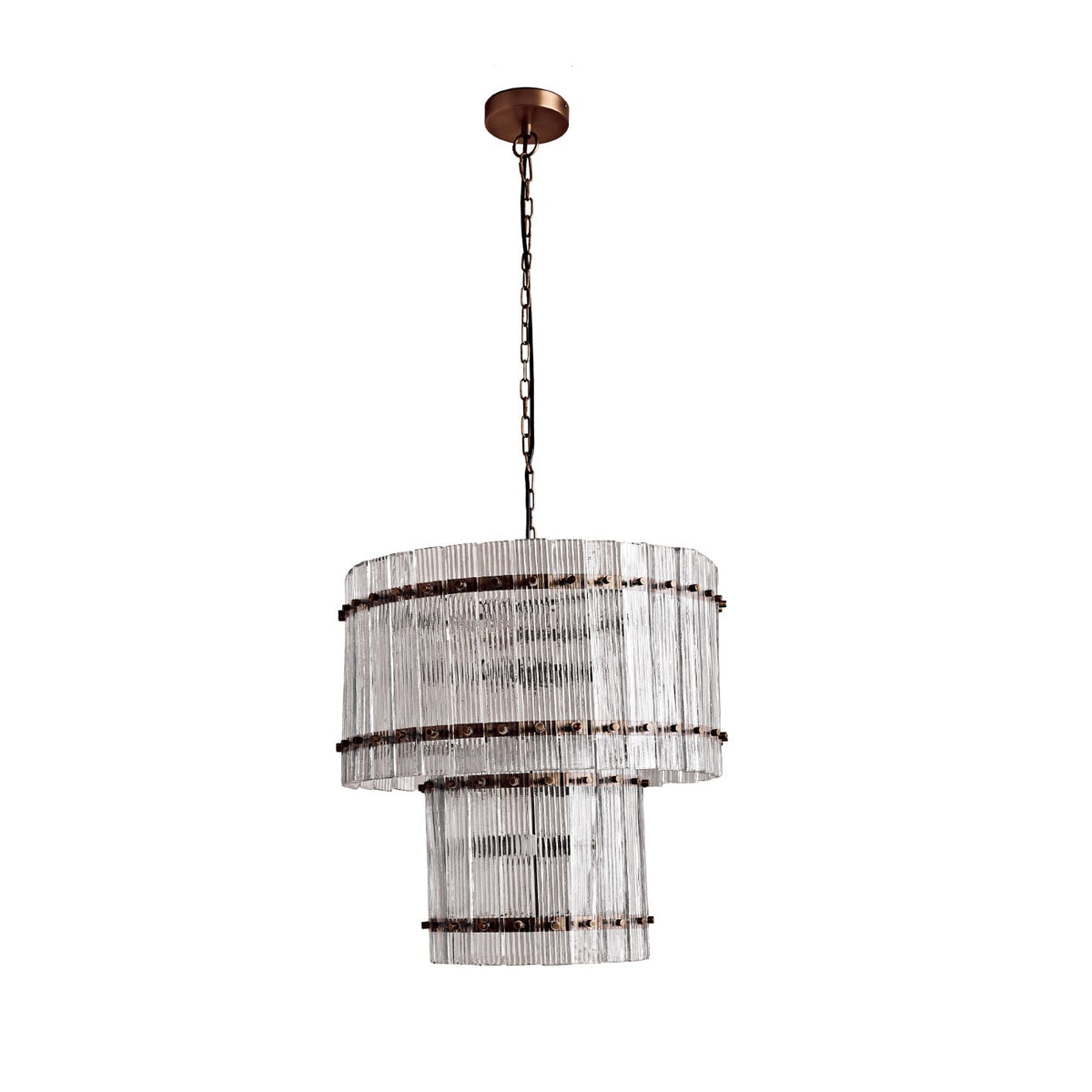 Orleton 56cm Double Layer Chandelier - Heirloom Brass