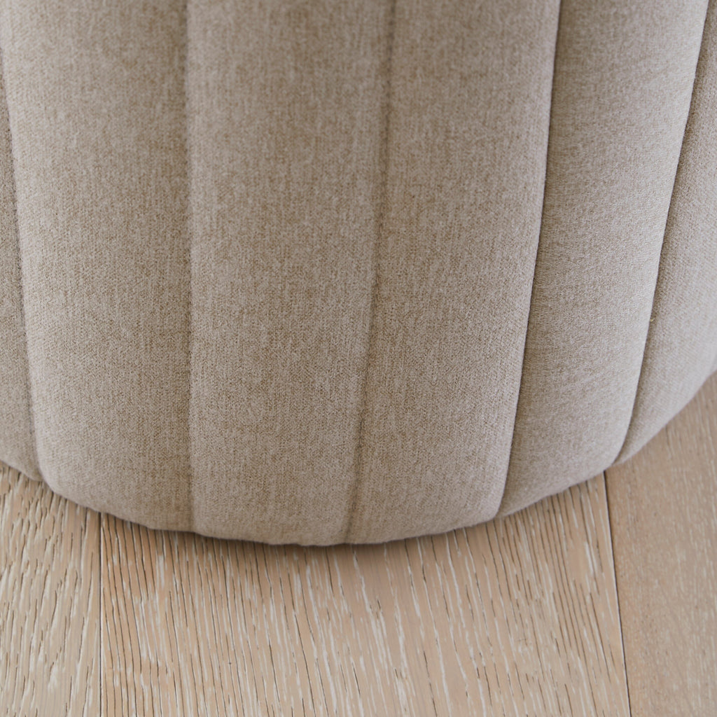 Outlet - Penelope Drum Stool - Sand
