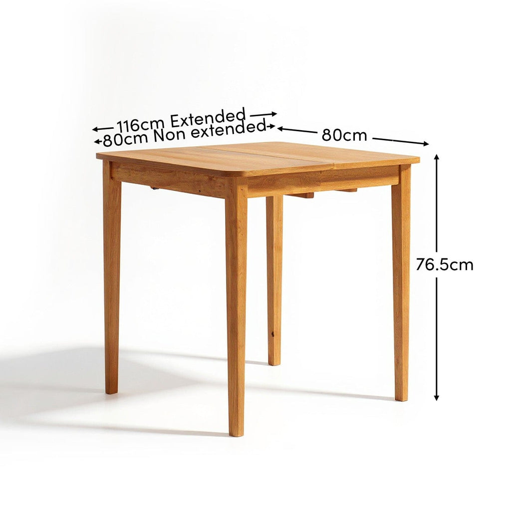 Outlet - Paul Pale Oak Extending Dining Table - Small