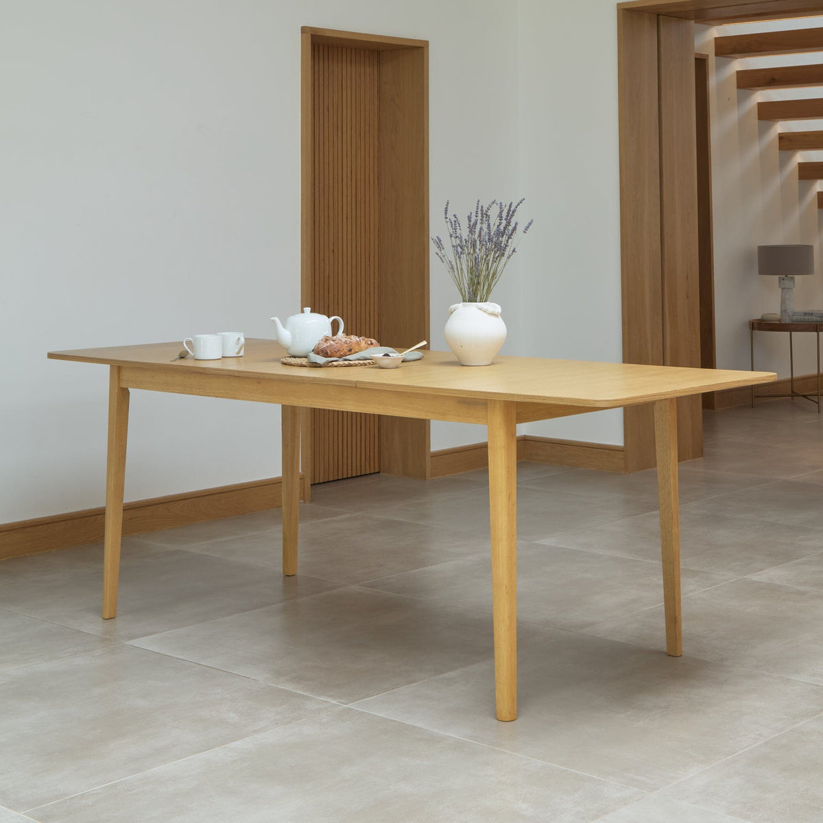 Paul Pale Oak Extending Dining Table - Large