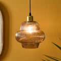Outlet - Pimlico 22cm Glass Pendant Light - Gold