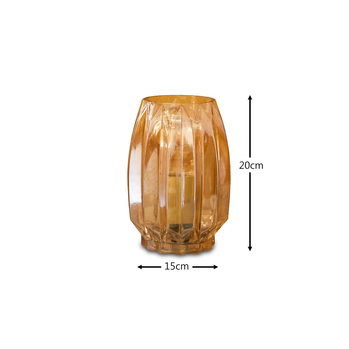 Pimlico 20cm Glass Lamp - Champagne