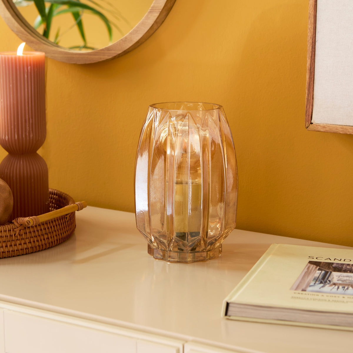 Pimlico 20cm Glass Lamp - Champagne