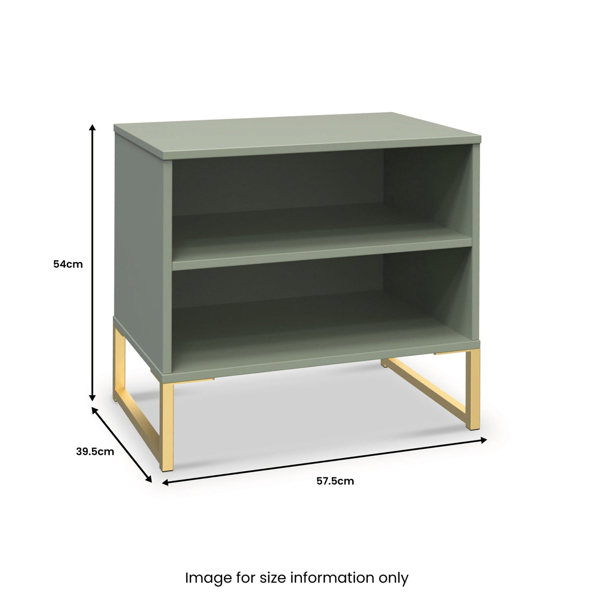 Hudson 2 Open Shelf Bedside Table