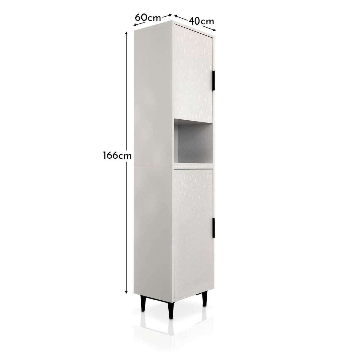 Reva Tallboy Cabinet - Snow White