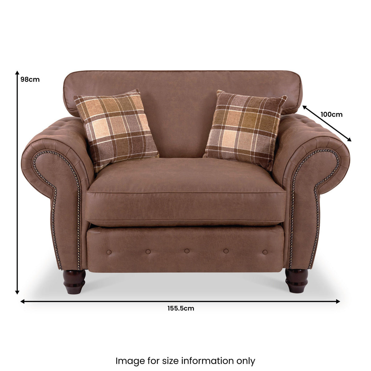 Ashford Faux Leather Snuggle Chair