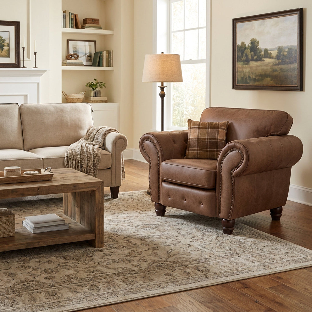 Ashford Faux Leather Club Chair