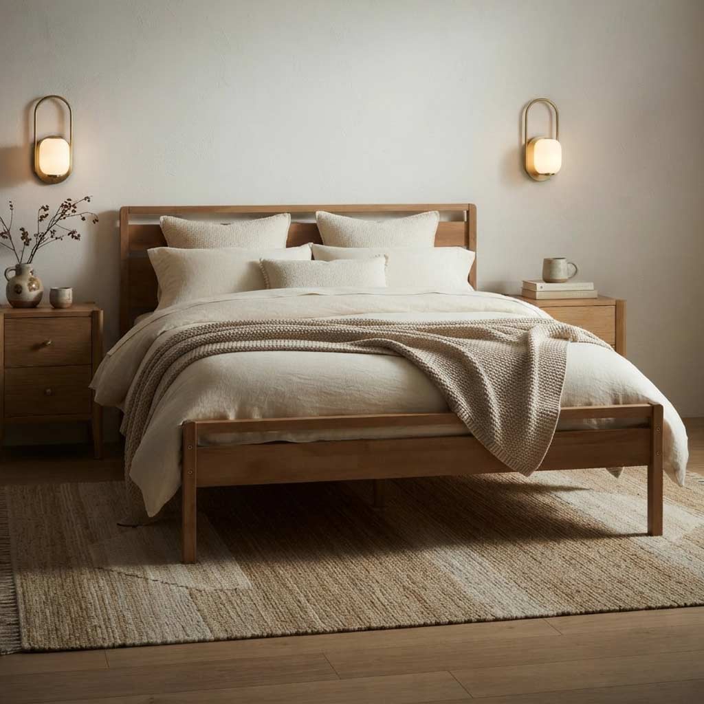 Maxi Oak Bed Frame