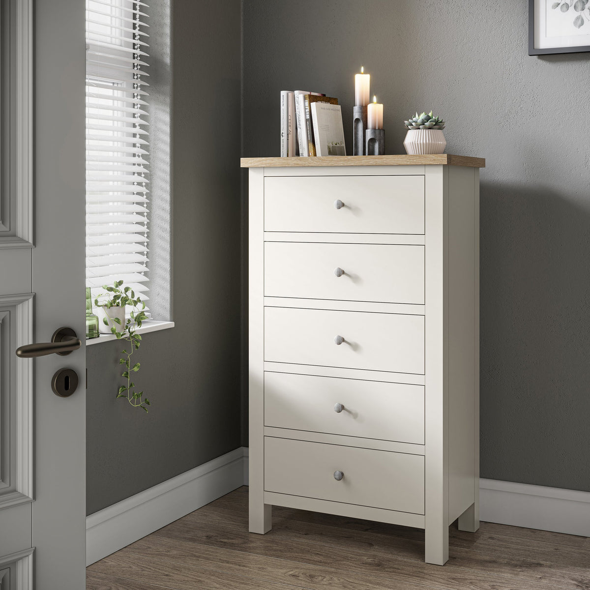 Farro XL 5 Drawer Tallboy Chest