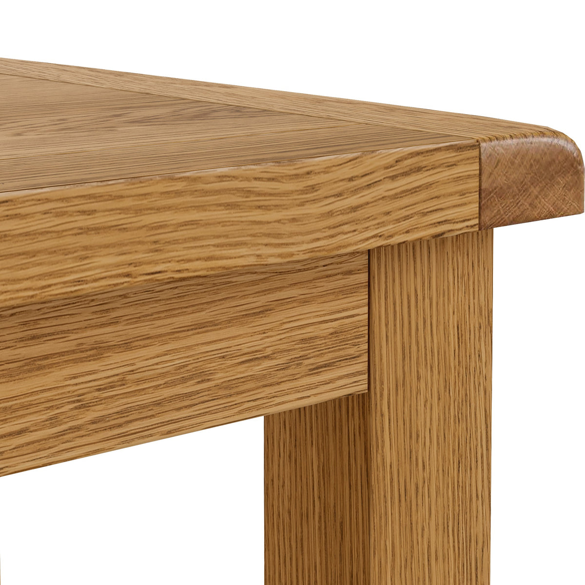 Zelah Oak Coffee Table With Woven Shelf
