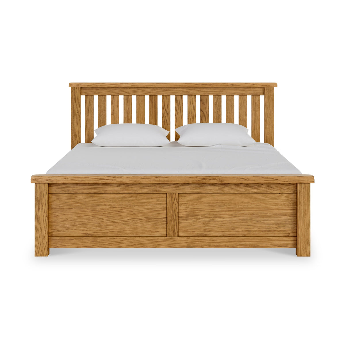 Zelah Oak Ottoman Storage Bed Frame