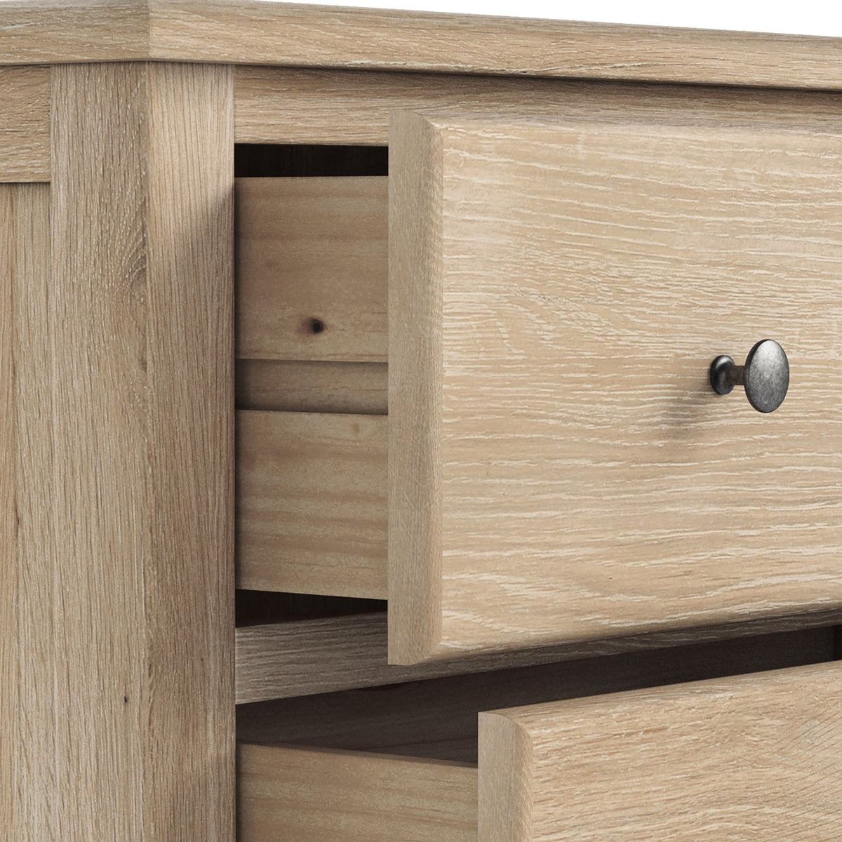 Celine Washed Oak XL 2 Over 3 Drawer Chest