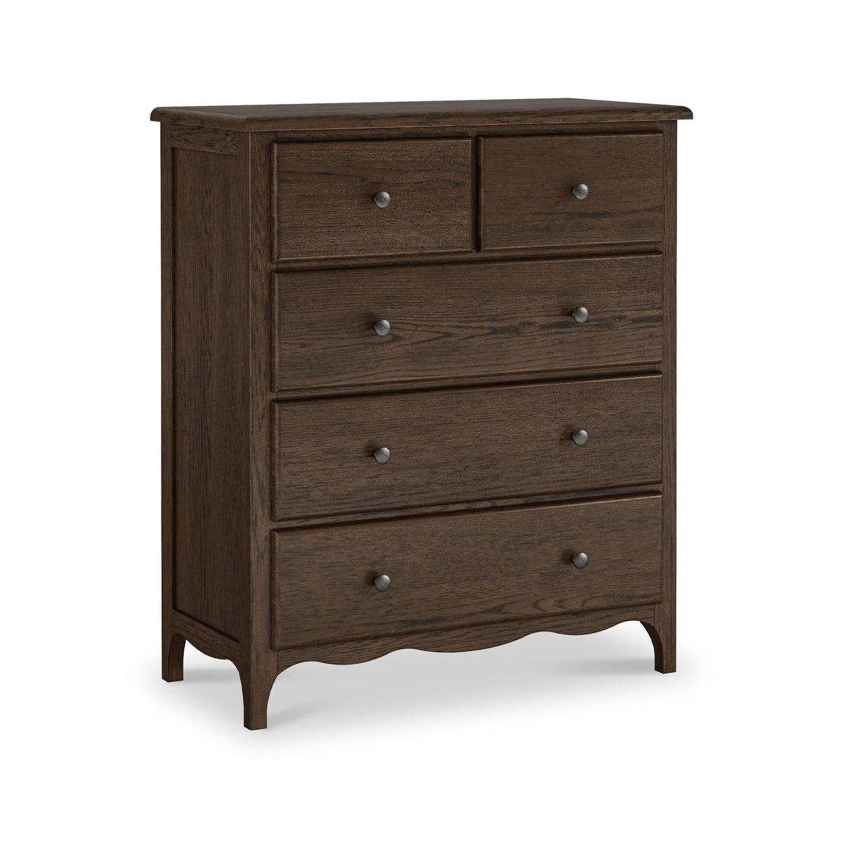 Celine Dark Oak 2 Over 3 Drawer Chest