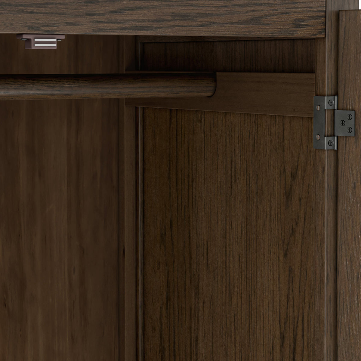 Celine Dark Oak Double Wardrobe