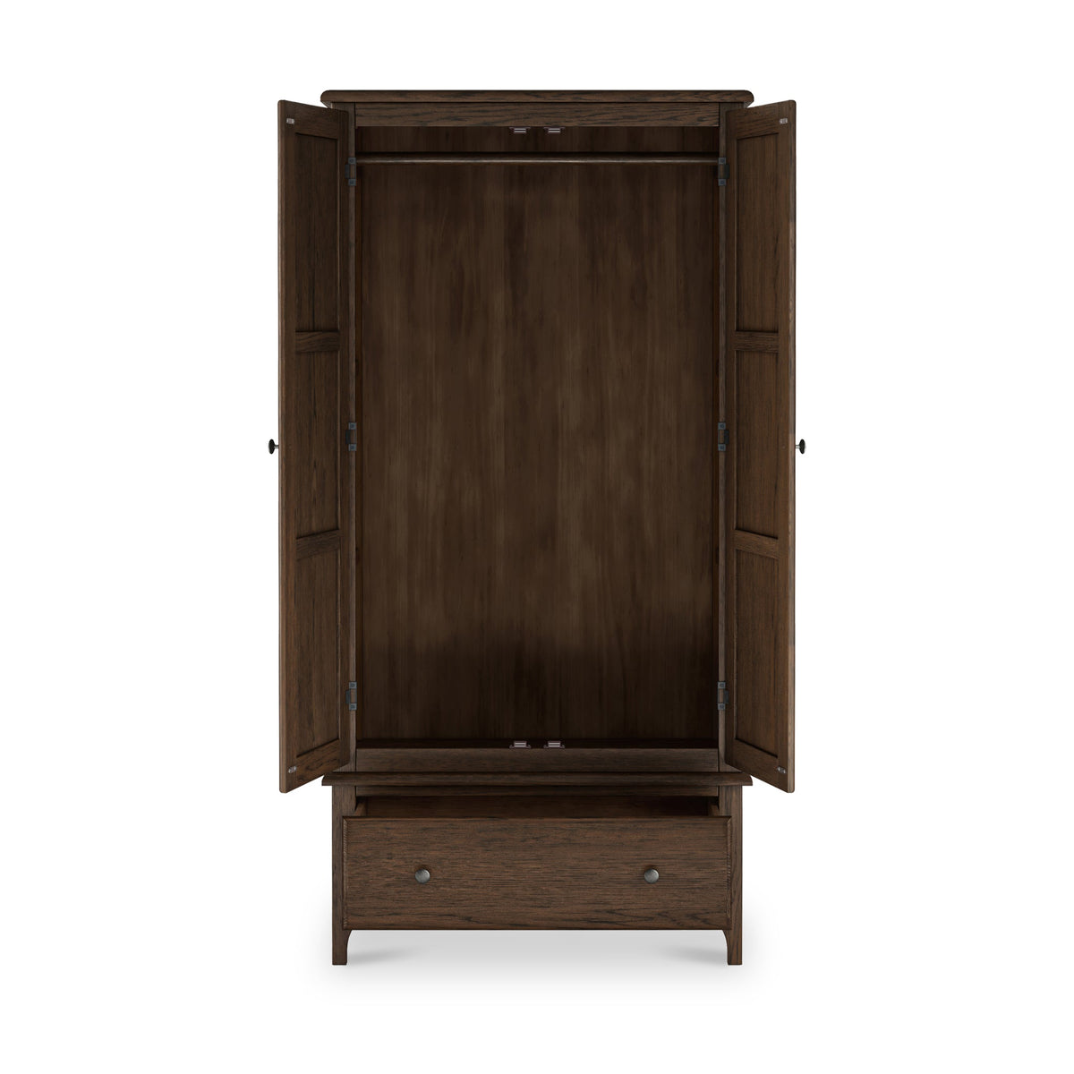 Celine Dark Oak Double Wardrobe