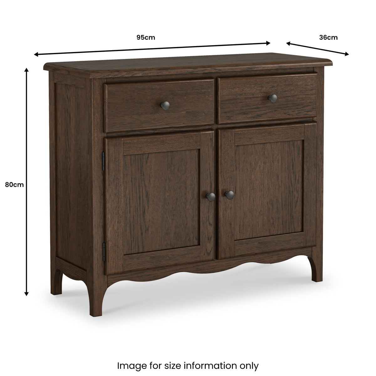 Celine Dark Oak Small Sideboard