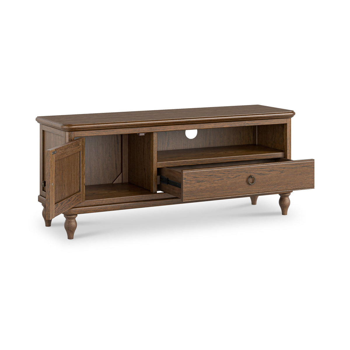 Rutland Dark Oak 120cm TV Unit