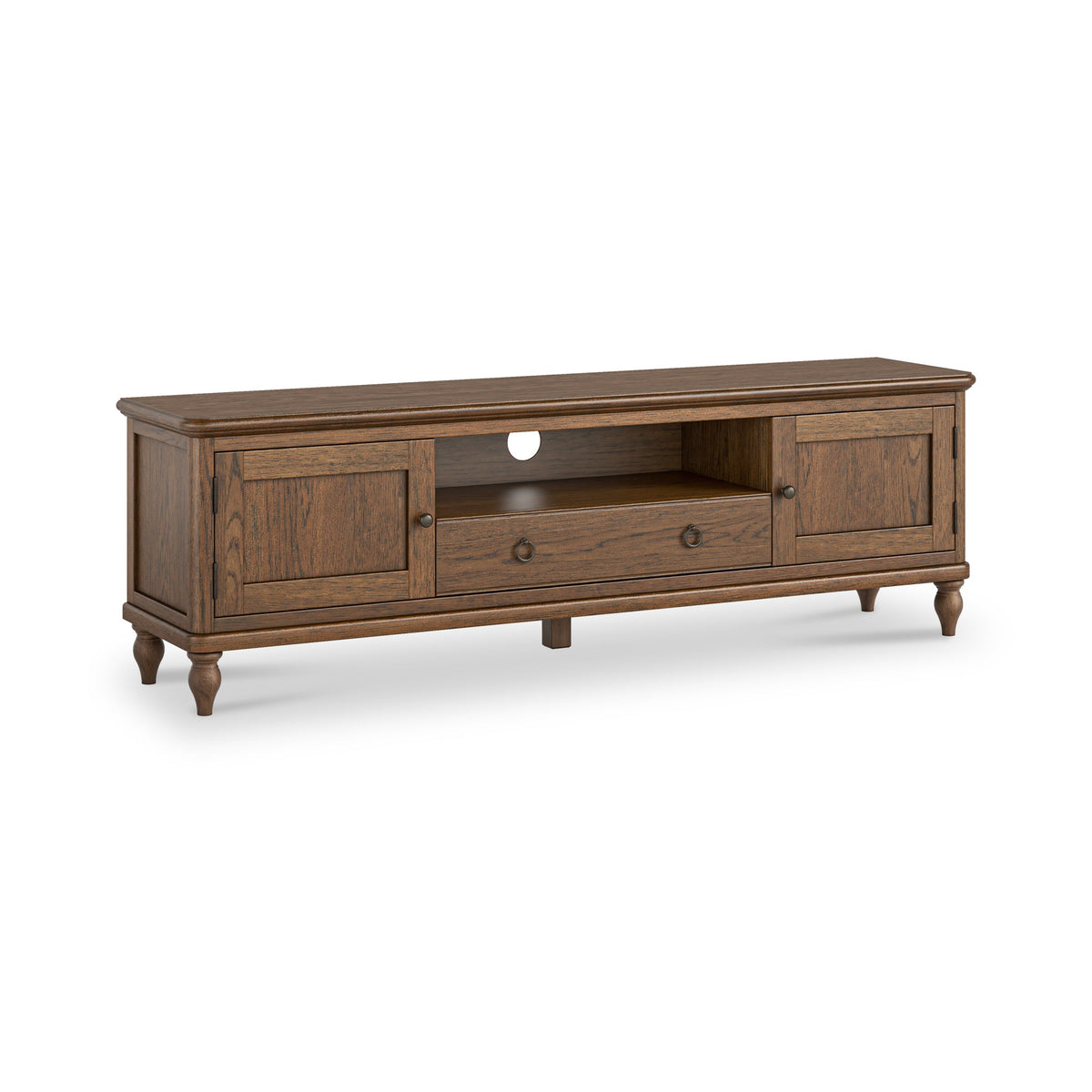 Rutland Dark Oak 160cm Wide TV Unit