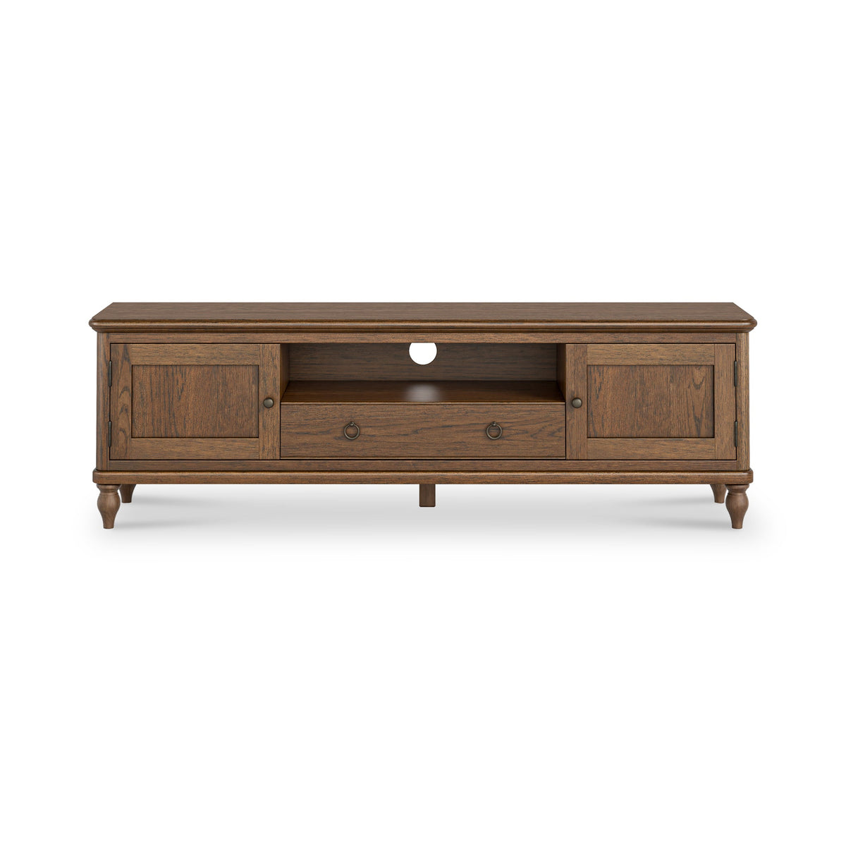 Rutland Dark Oak 160cm Wide TV Unit
