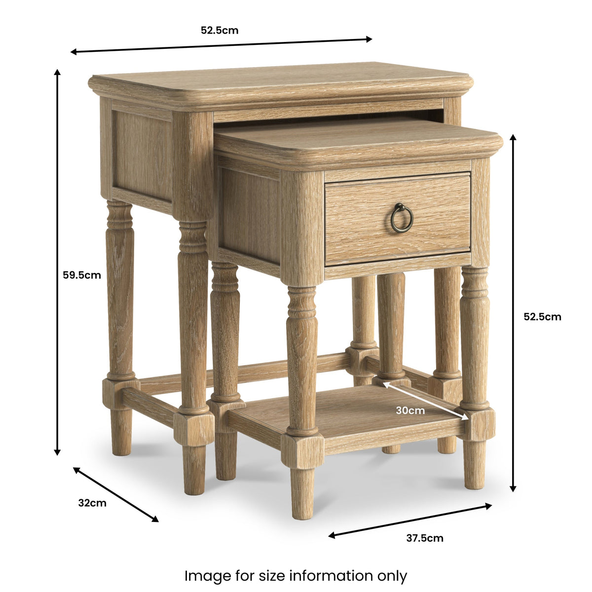 Rutland Oak Nest of Tables
