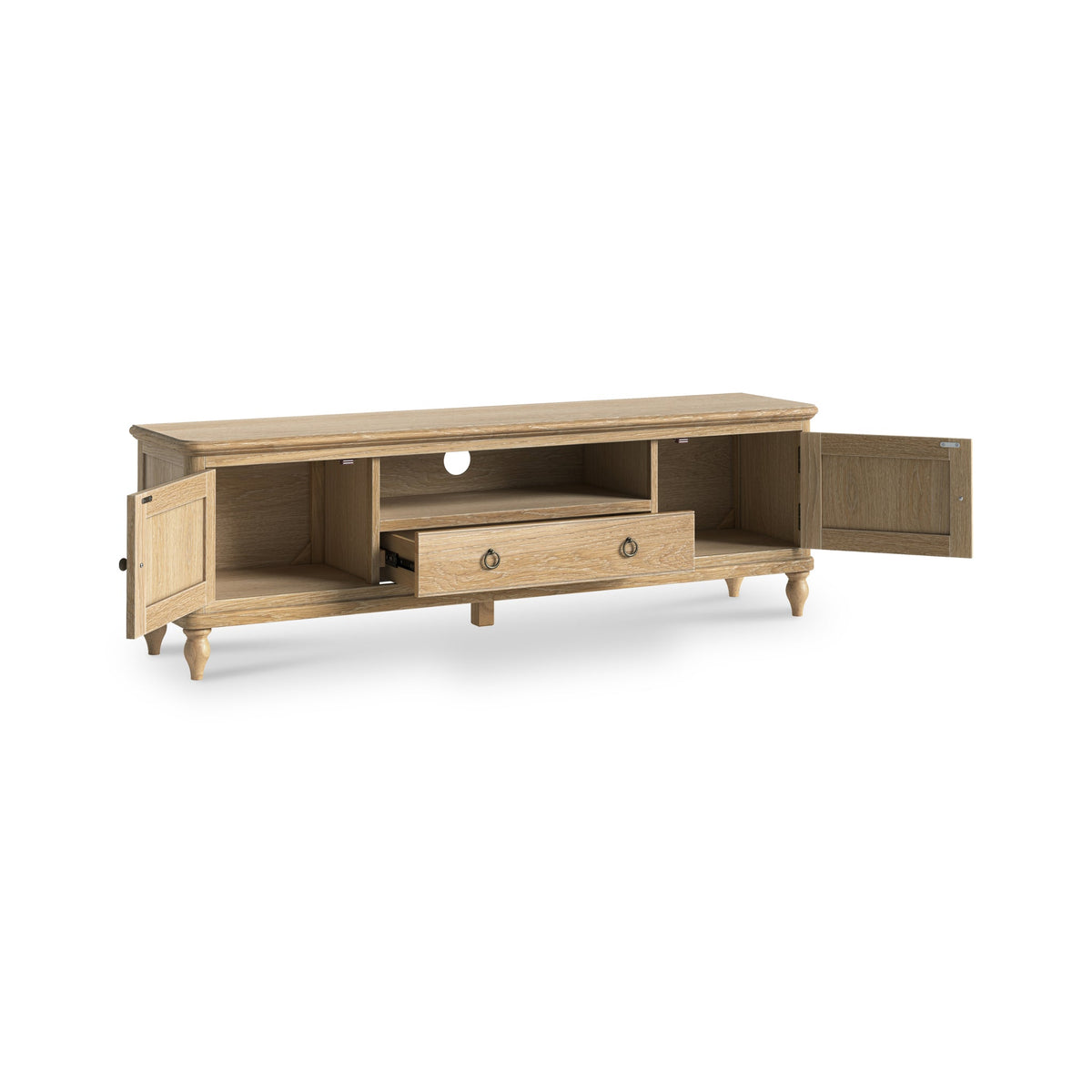 Rutland Oak 160cm Wide TV Unit