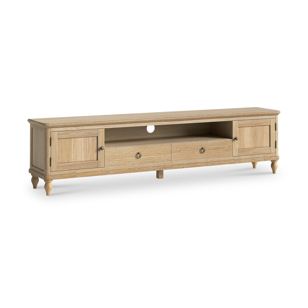 Rutland Oak 200cm Extra Wide TV Unit