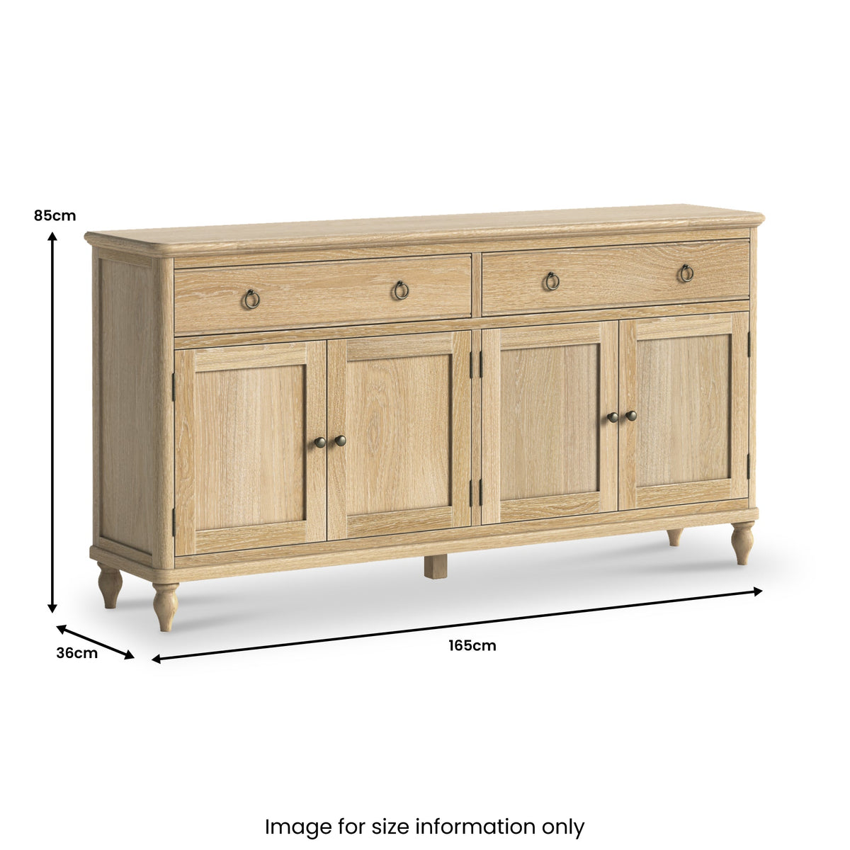 Rutland Oak Extra Large Sideboard