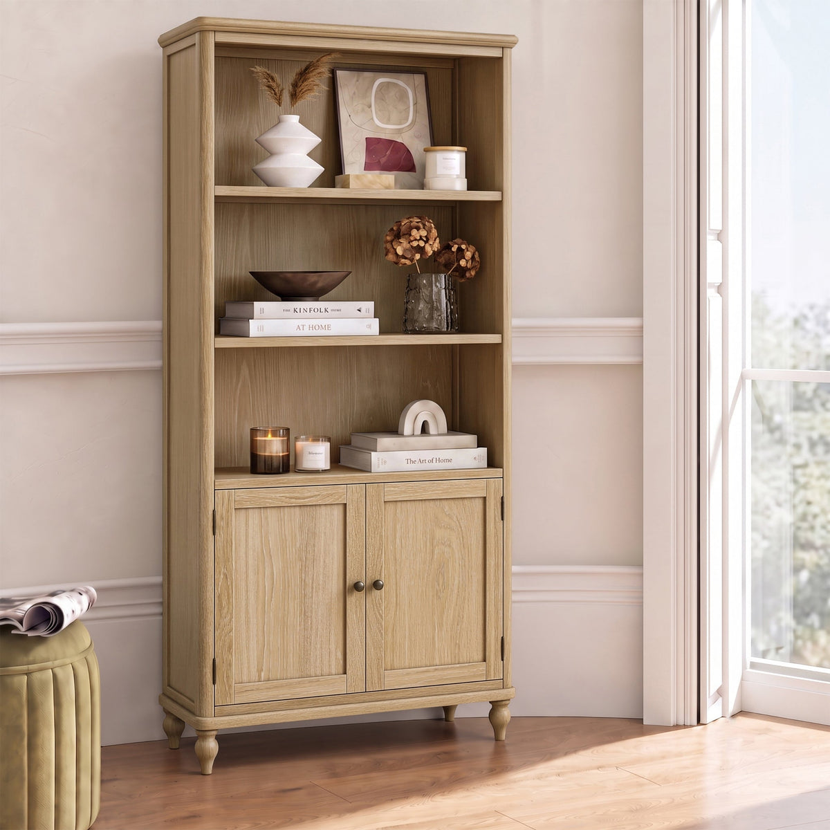 Rutland Oak Large Bookcase