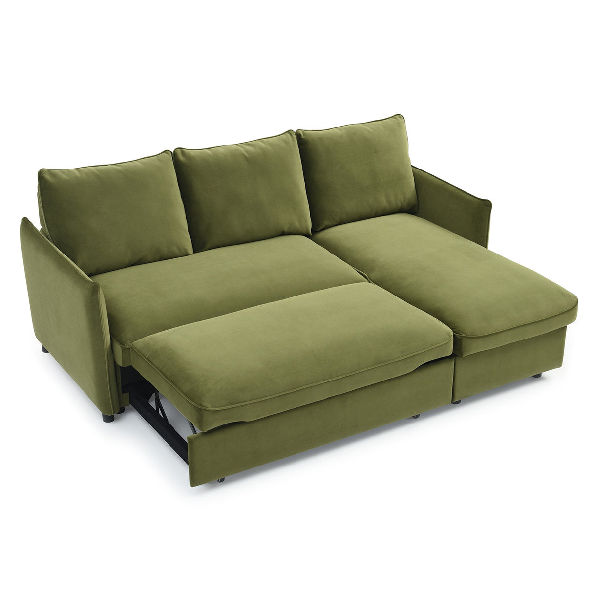 Thalia Velvet Corner Sofa Bed