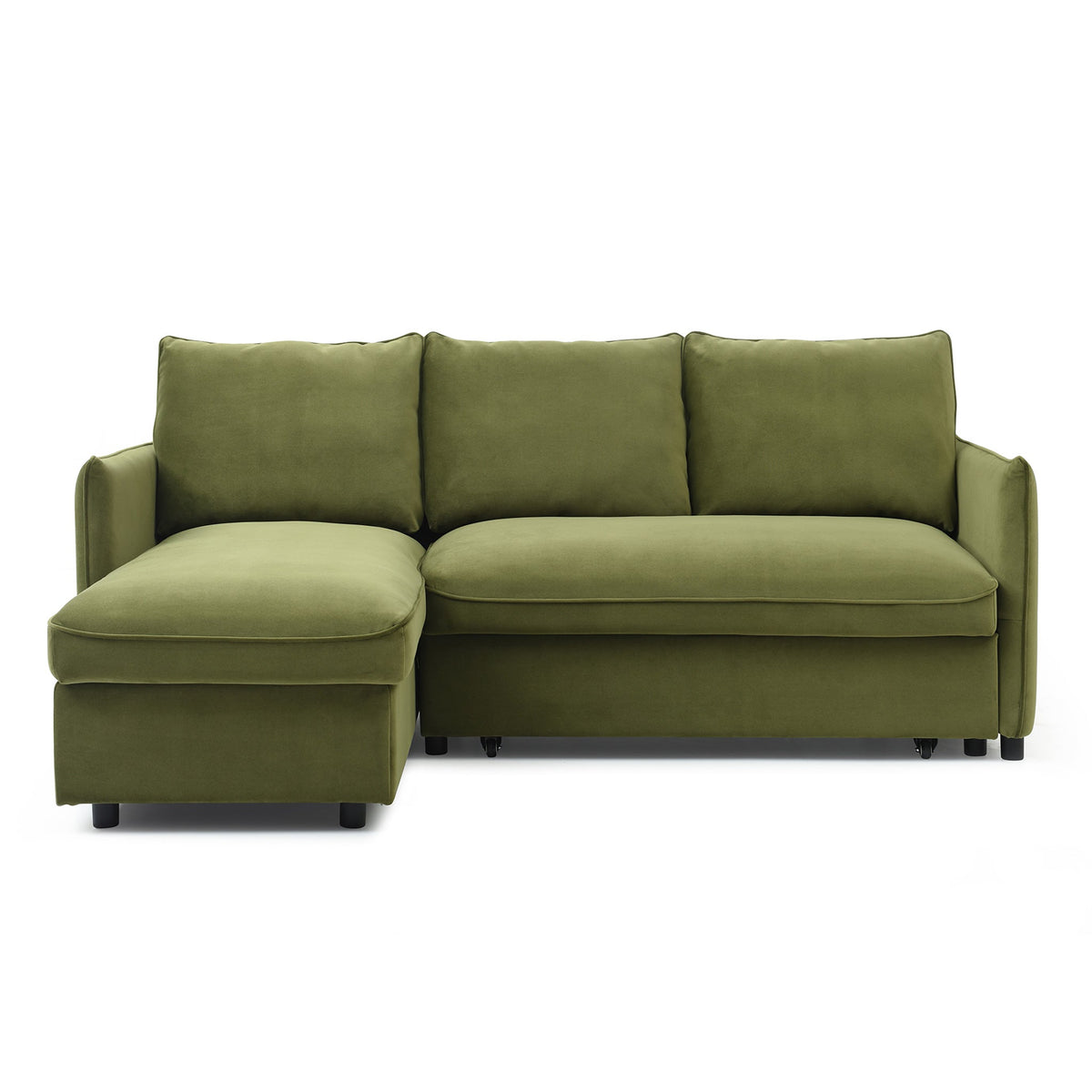 Thalia Velvet Corner Sofa Bed