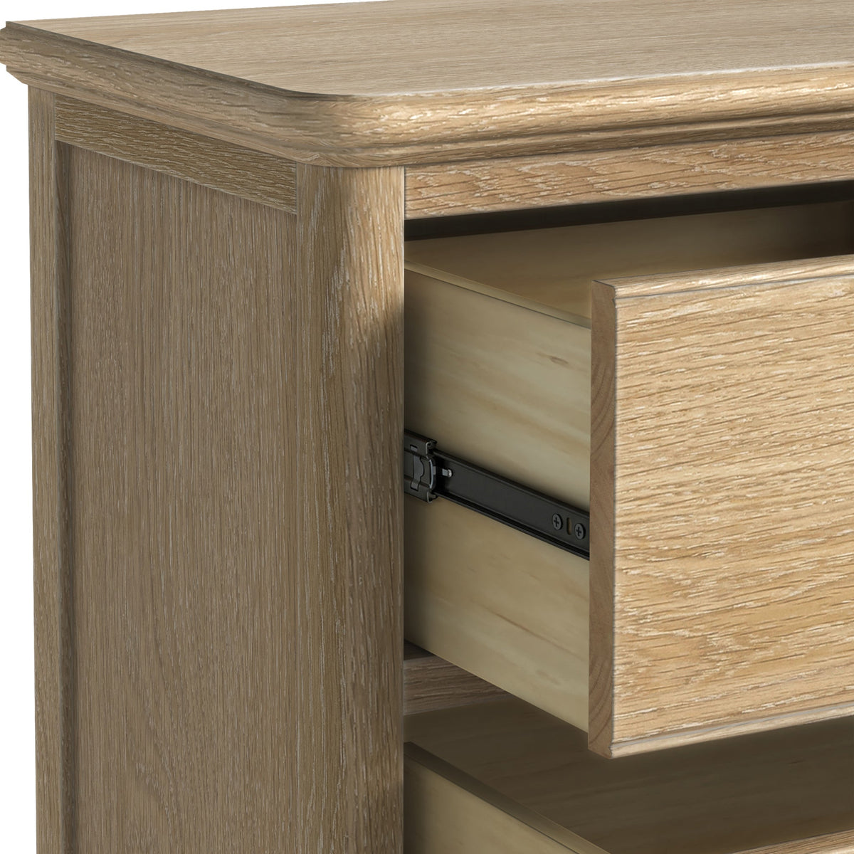 Rutland Oak 2 Over 3 Drawer Chest