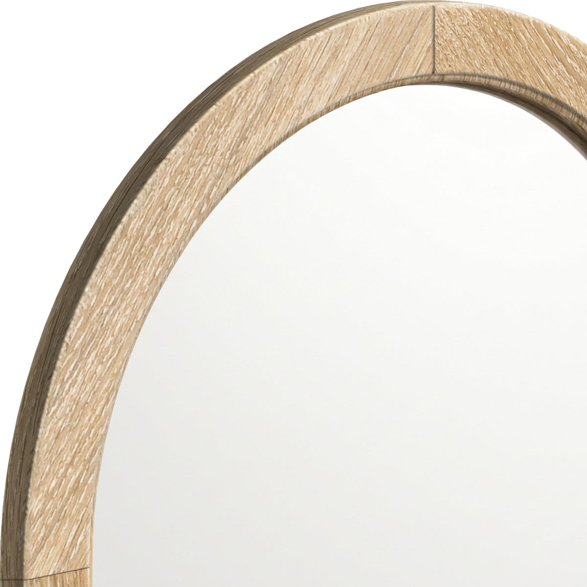 Rutland Oak Framed Arch Dressing Table Mirror