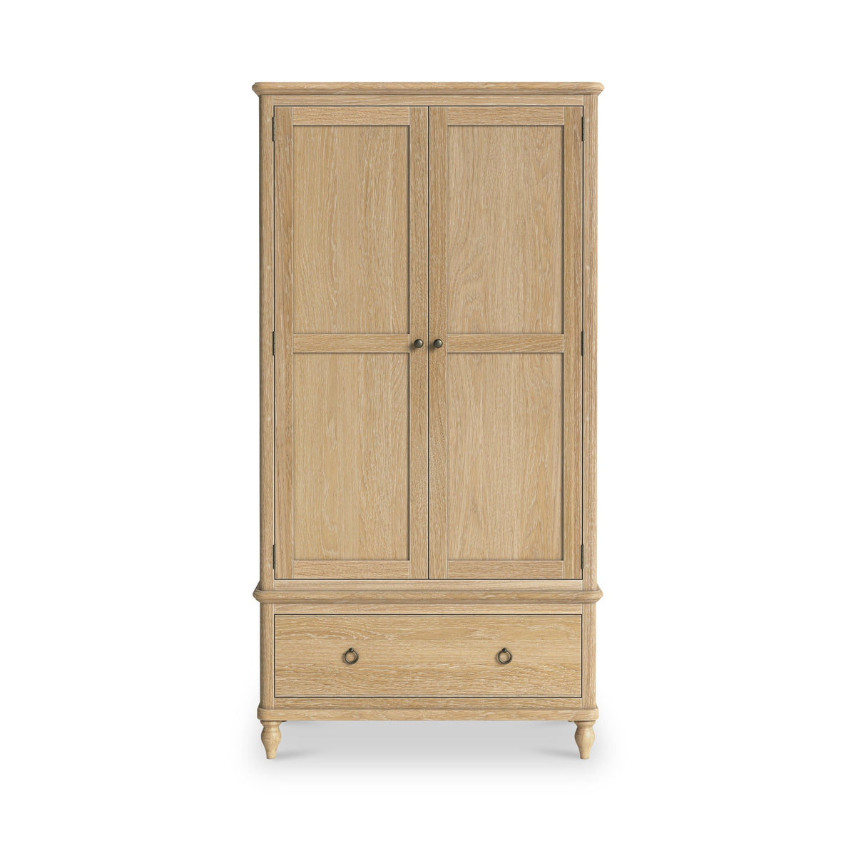 Rutland Oak Double Wardrobe With Drawer