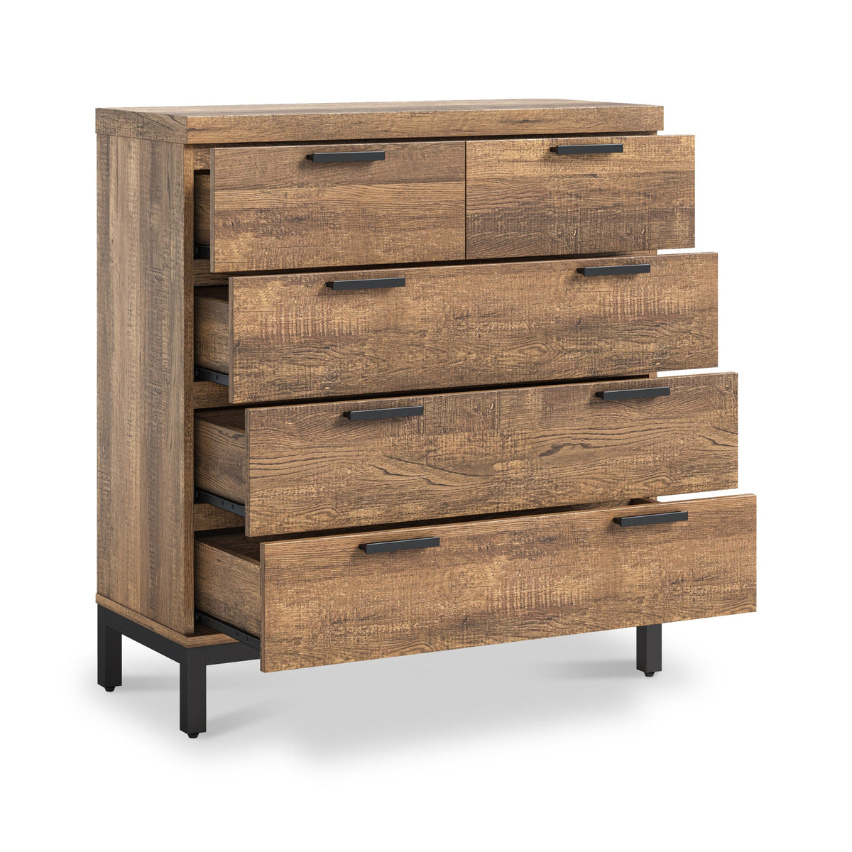 Orston Oak 2 Over 3 Drawer Chest