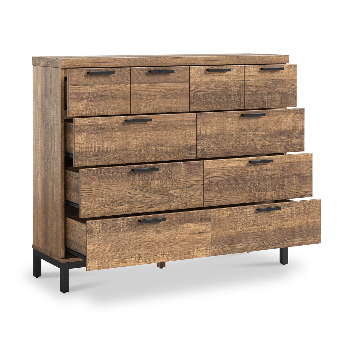 Orston Oak 4 Over 6 Drawer Chest