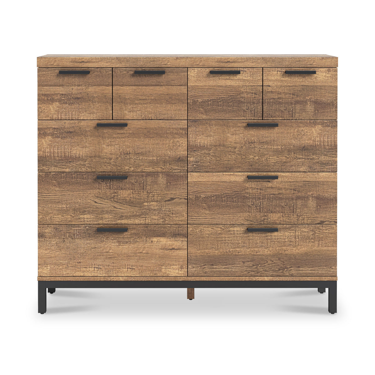 Orston Oak 4 Over 6 Drawer Chest