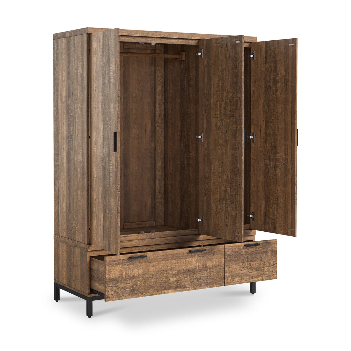 Orston Oak Triple Wardrobe & Drawers