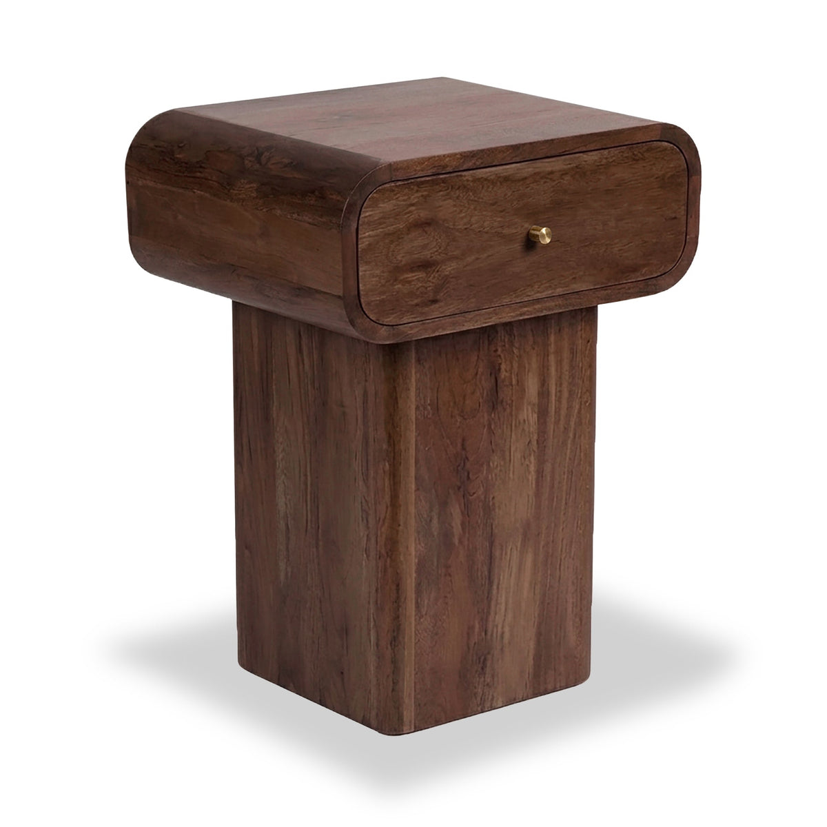 Elowen Dark Stain Mango Bedside Table