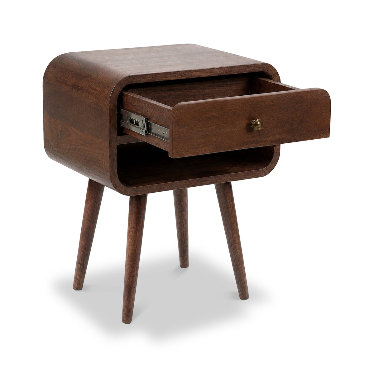 Auden Dark Stain Mango Bedside Table