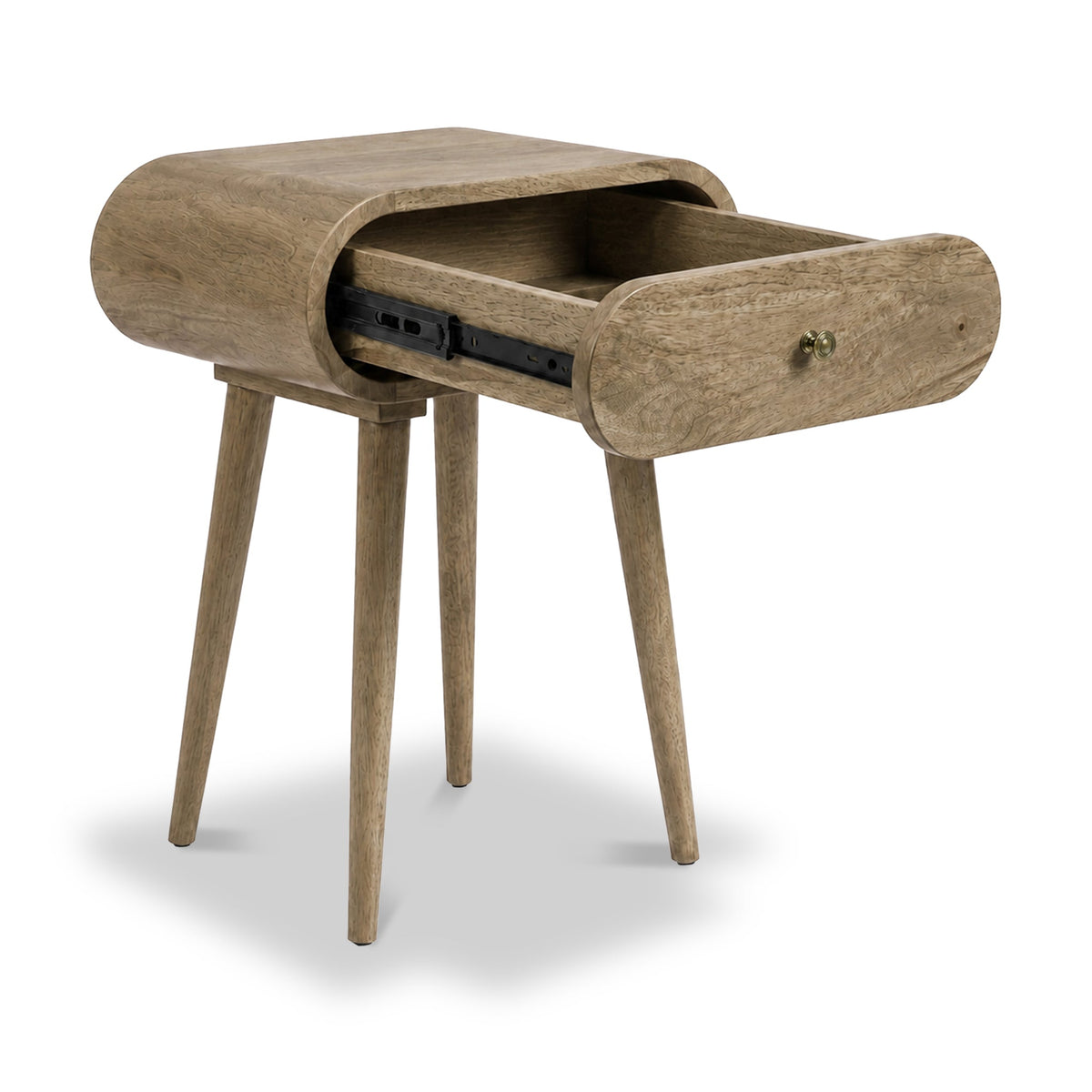 Cleo Light Stain Mango Bedside Table
