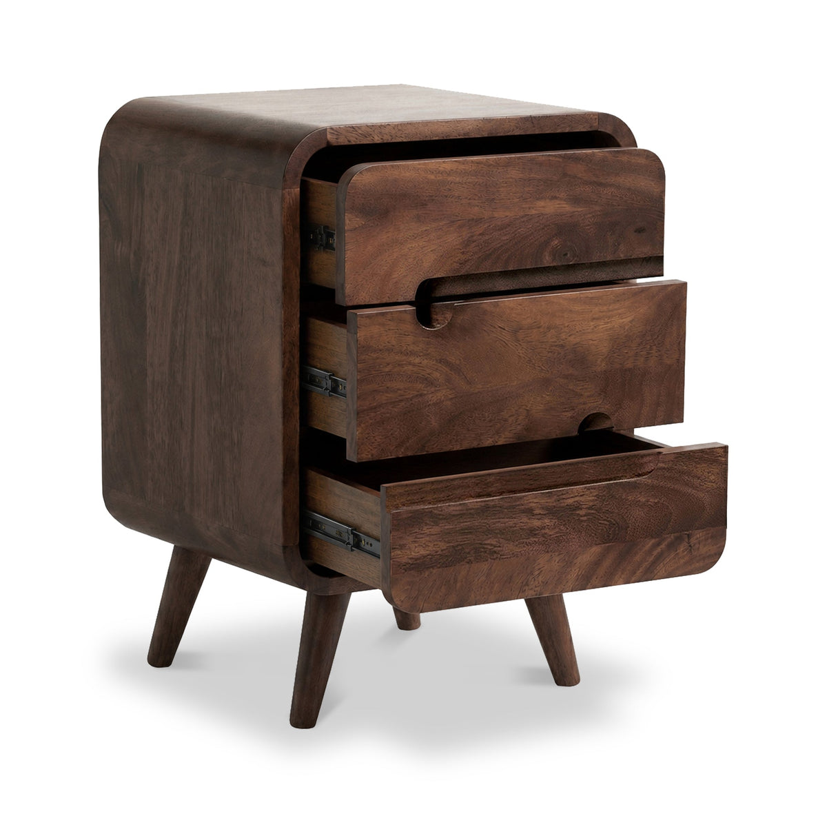 Maeve Dark Stain Mango Bedside Table