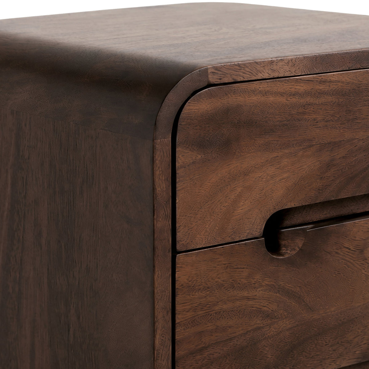 Maeve Dark Stain Mango Bedside Table