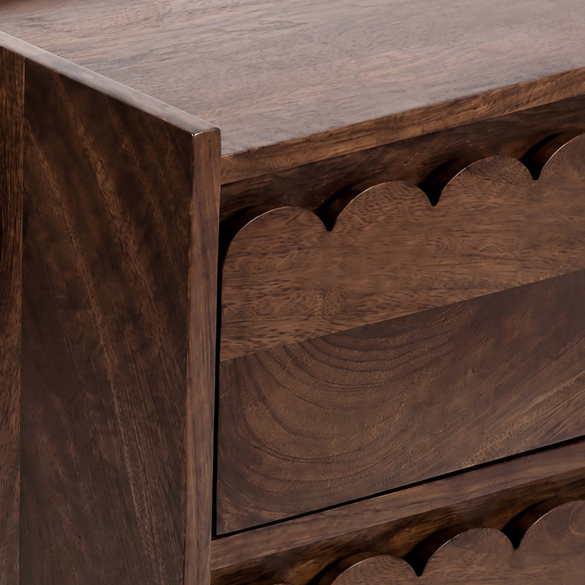 Marlow Dark Stain Mango Bedside Table