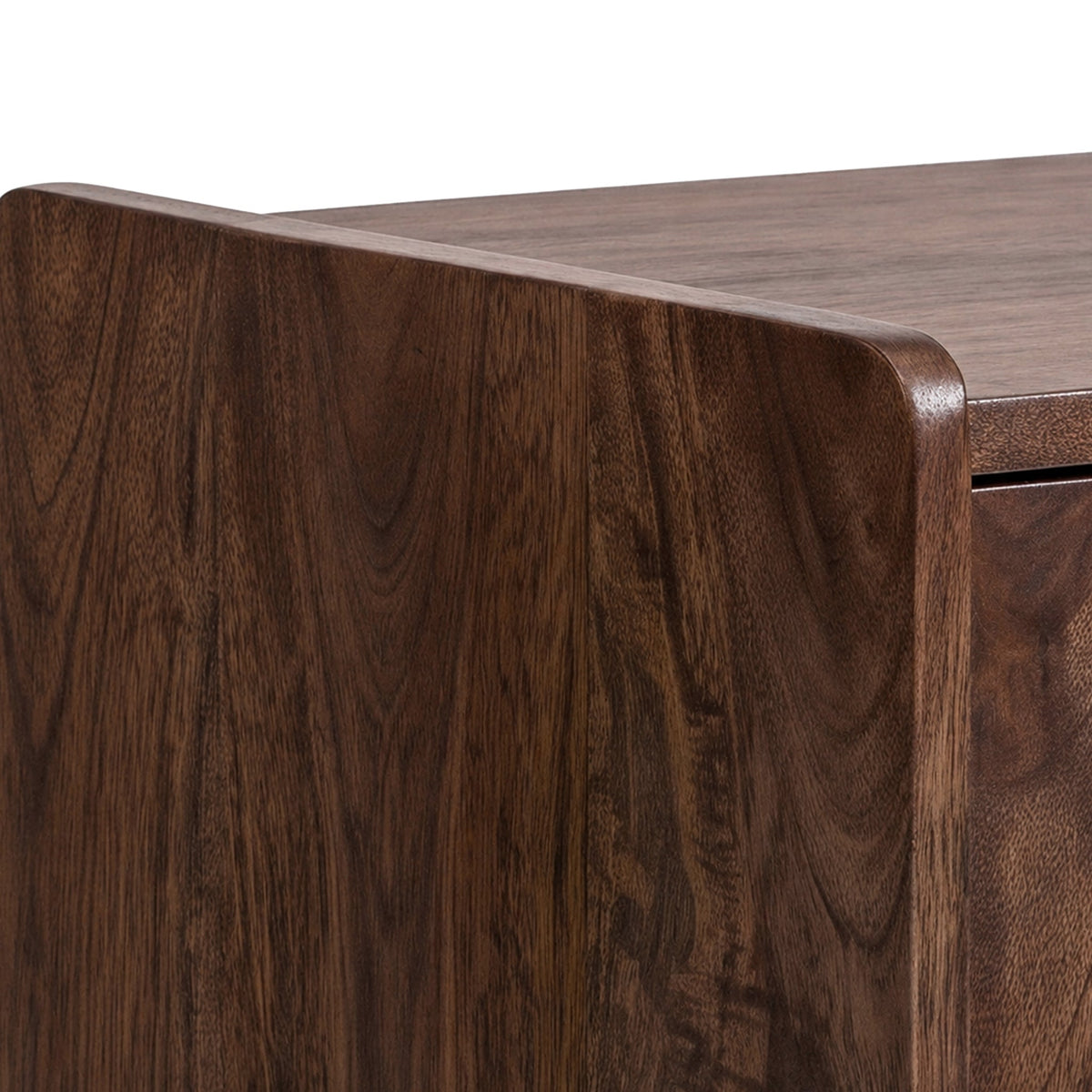 Selby Dark Stain Mango Bedside Table with Door