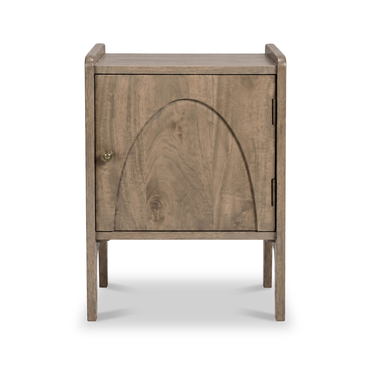 Selby Light Stain Mango Bedside Table with Door