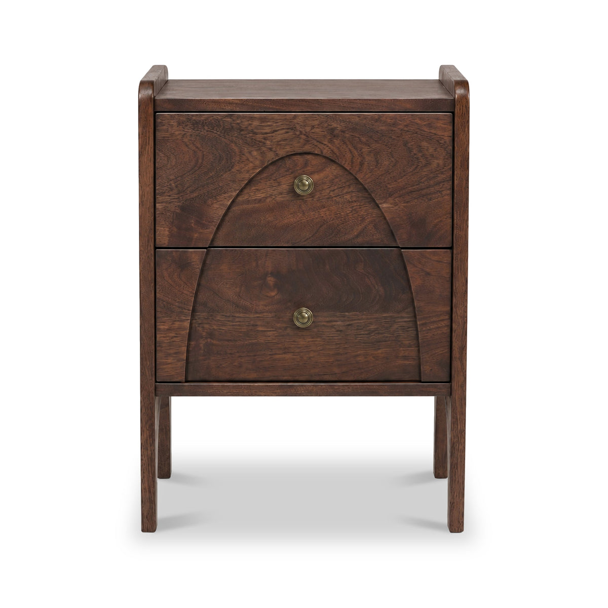 Como Dark Stain Mango Bedside Table