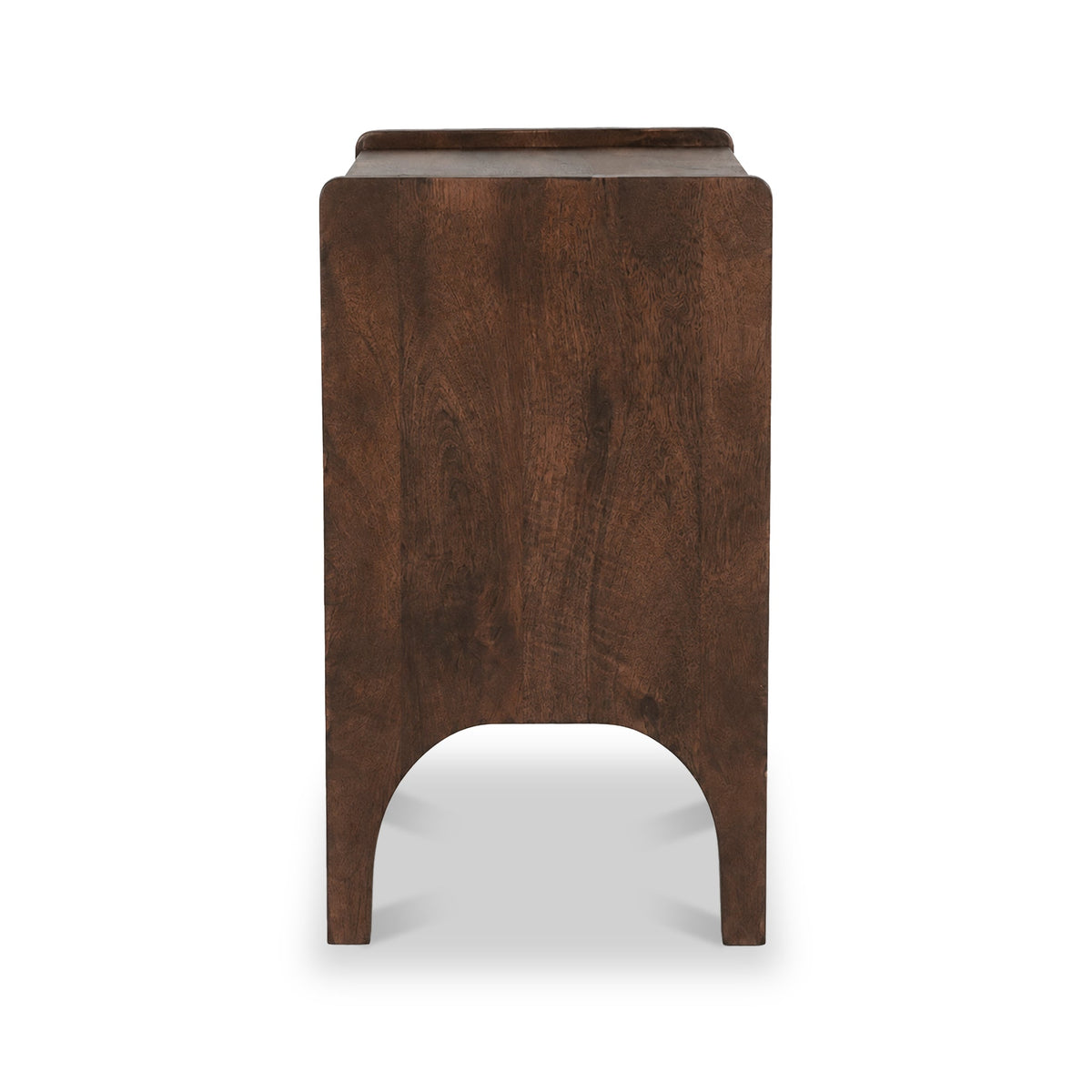 Como Dark Stain Mango Bedside Table
